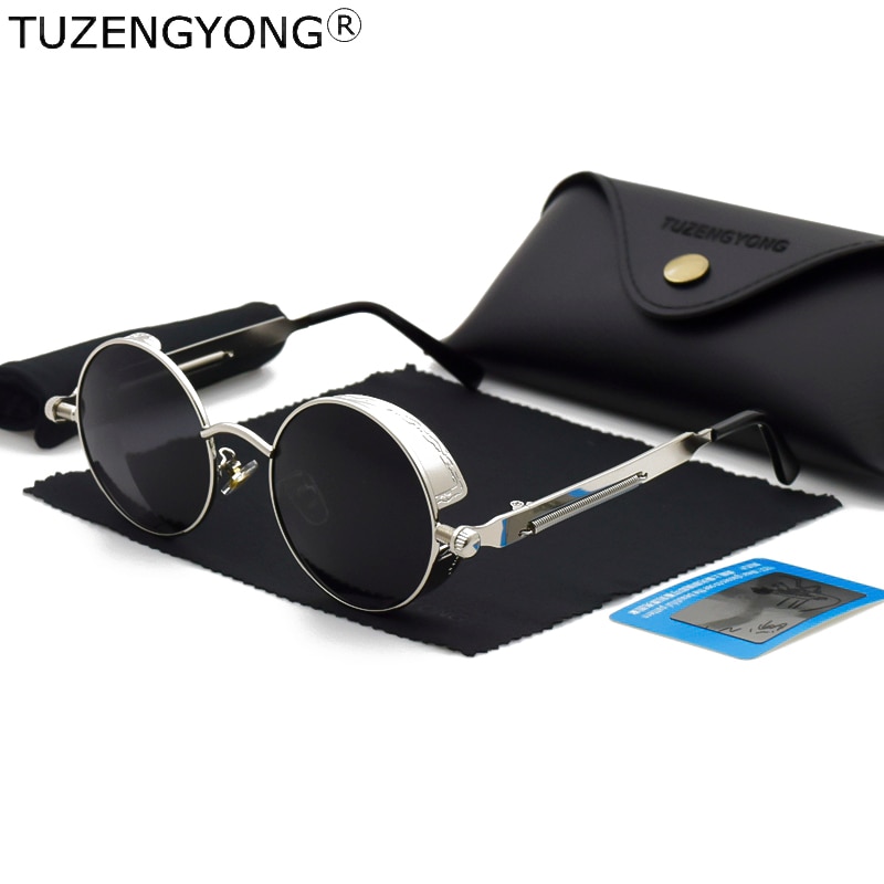 Classic-Gothic-Steampunk-Sunglasses-Polarized-Men-Women-Brand-Designer-Vintage-Round-Metal-Frame-Sun-Glasses-High-2